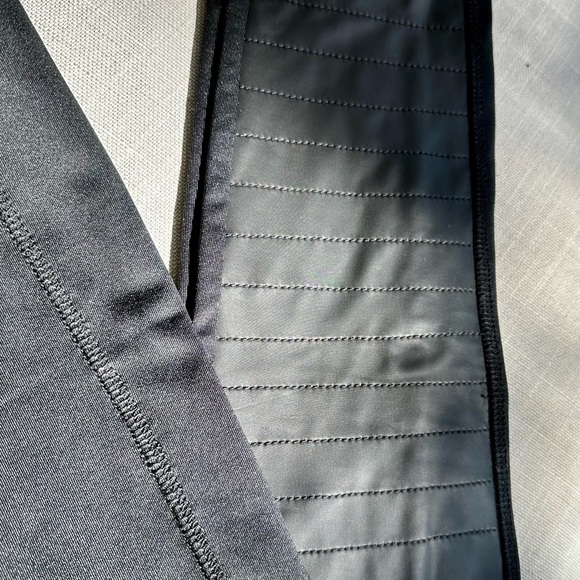 Lukka Lux Moto spandex leggings. Large/Fit Med. Leather and mesh detail. Gorg🔥 - Picture 2 of 6